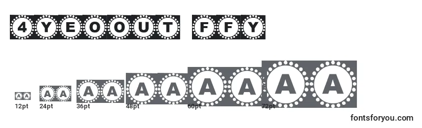 sizes of 4yeoout ffy font, 4yeoout ffy sizes